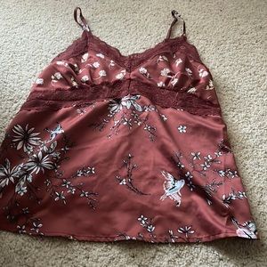 lingerie top with white flowers great quality
